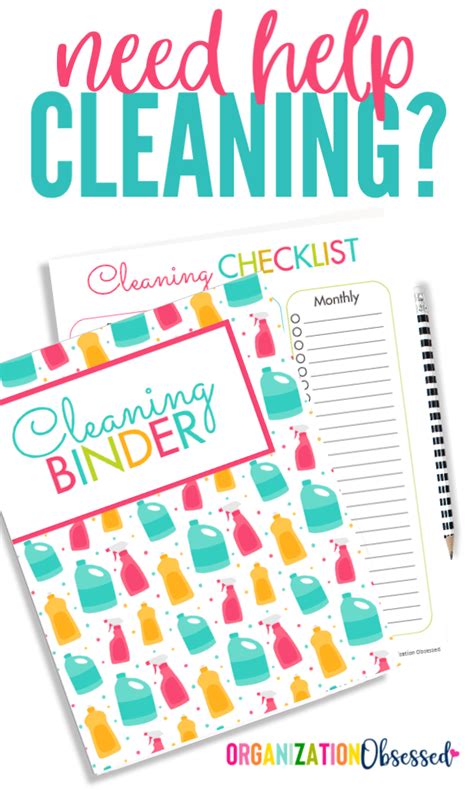 Free Printable Cleaning Planner Or Binder